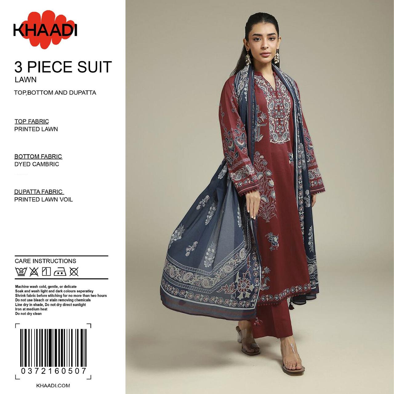 WhatsApp Image 2026-08-25 at 4.52.21 PM Khaddi Premium Lawn 3-Piece Suit SC-0372160507 - Image 1