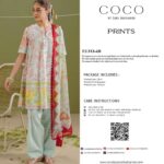 CoCo by Zara Shahjahan Premium Lawn 3-Piece Suit ELVO-4B